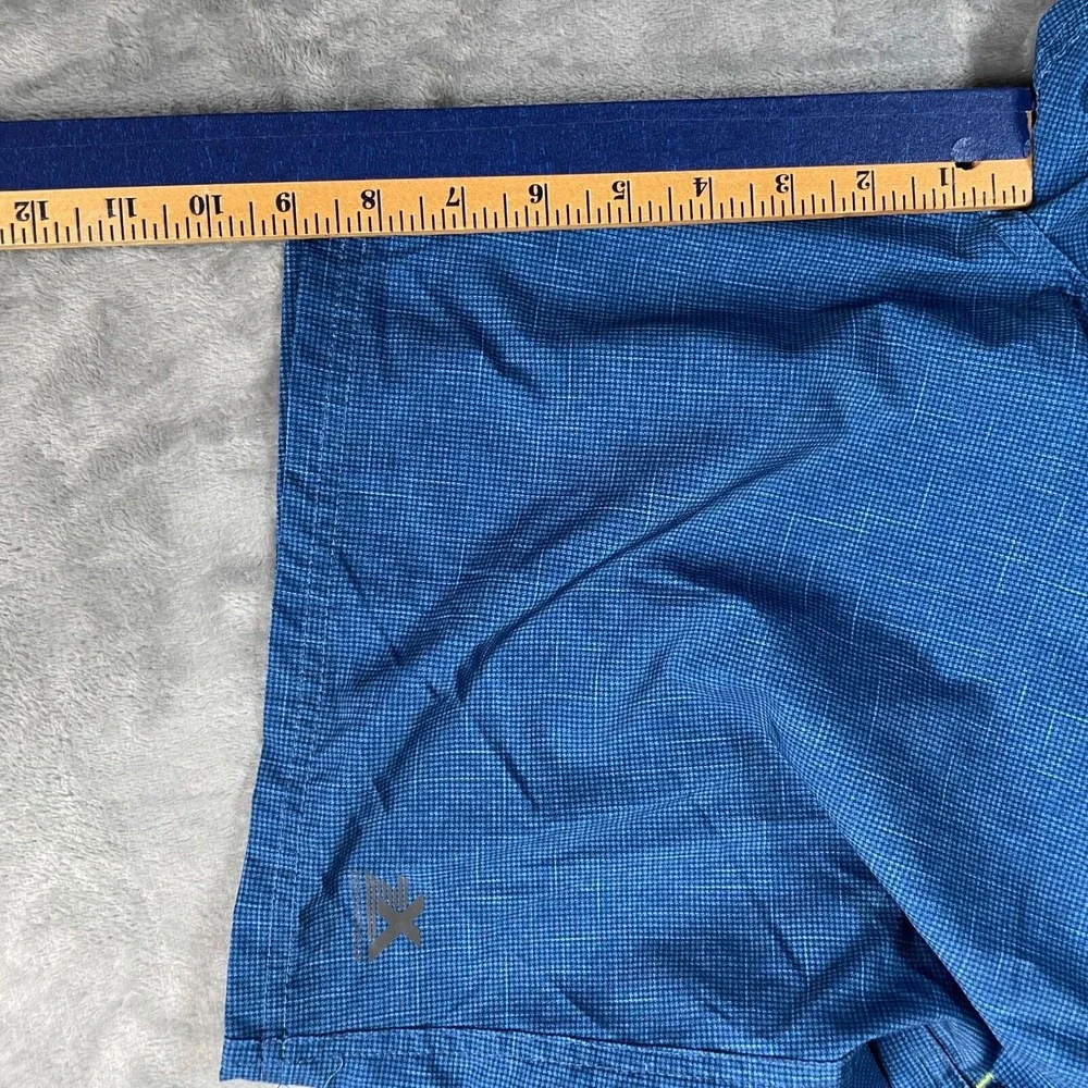 Zero‎ Exposure Men's Sz Lg 38x9 Royal Blue/Lime Swim Board Shorts Lined Pockets